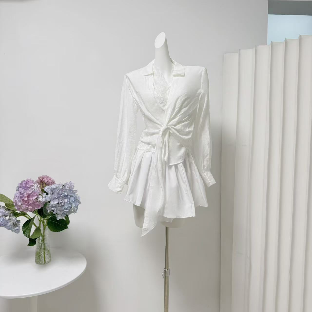 Minimalist Soft Loose V-Neck Shirt Top